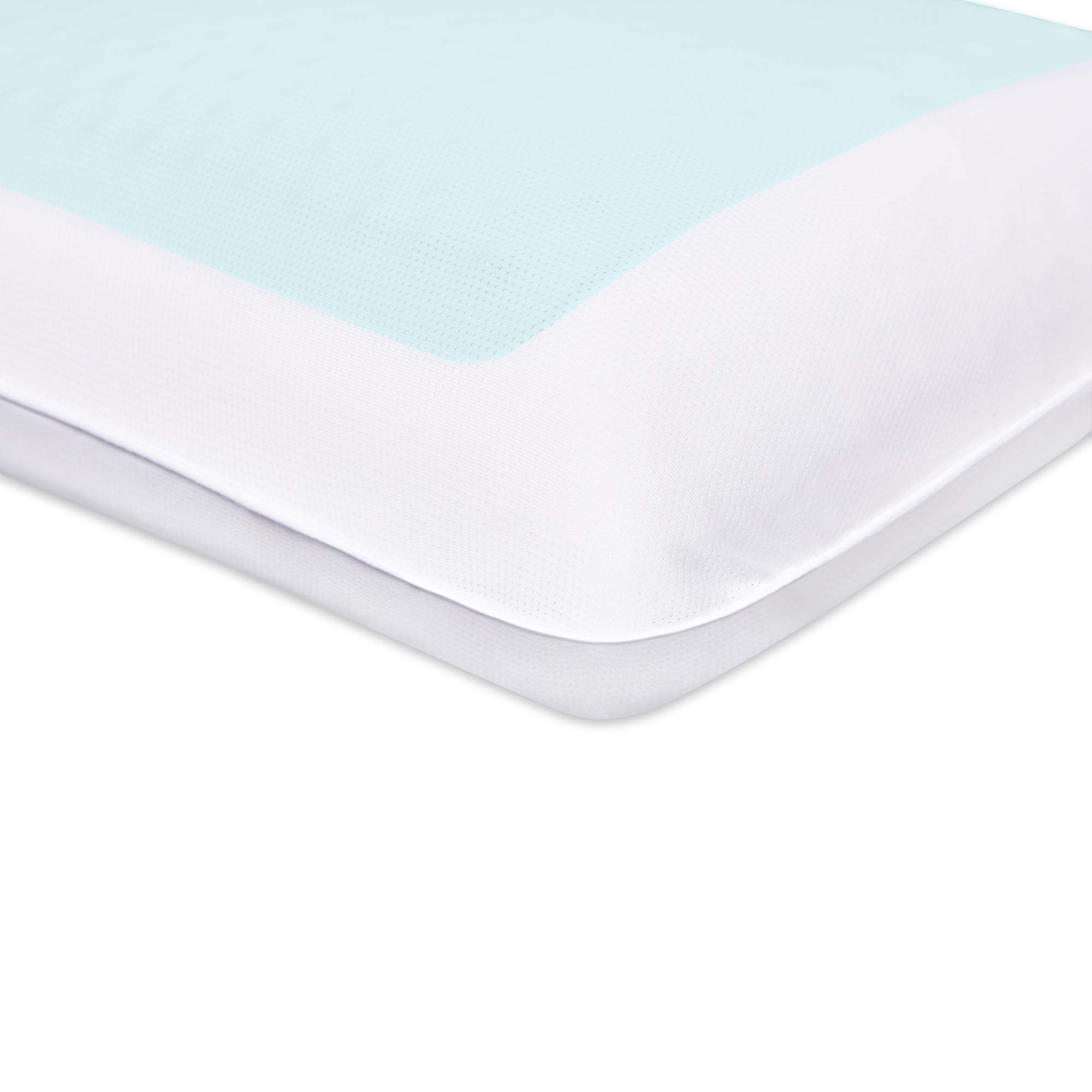 Comfort Revolution Blue Bubble Gel + Memory Foam Pillow, Standard (Pack of 1), White - Image 9