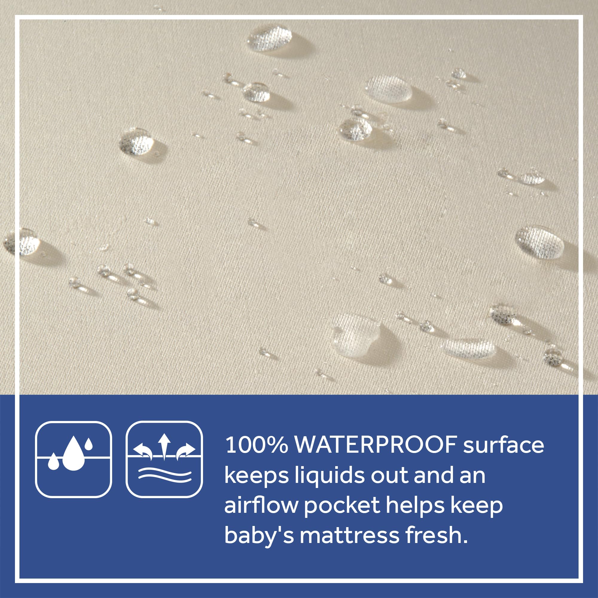 Sealy Baby Naturalis Breathable Hybrid 2 Stage Waterproof Crib Mattress plus Toddler Bed Fit, Natural Cotton, Non Toxic, GREENGUARD Gold Certified, Safety & Quality Tested, Made in USA, 52"X28" - Image 5