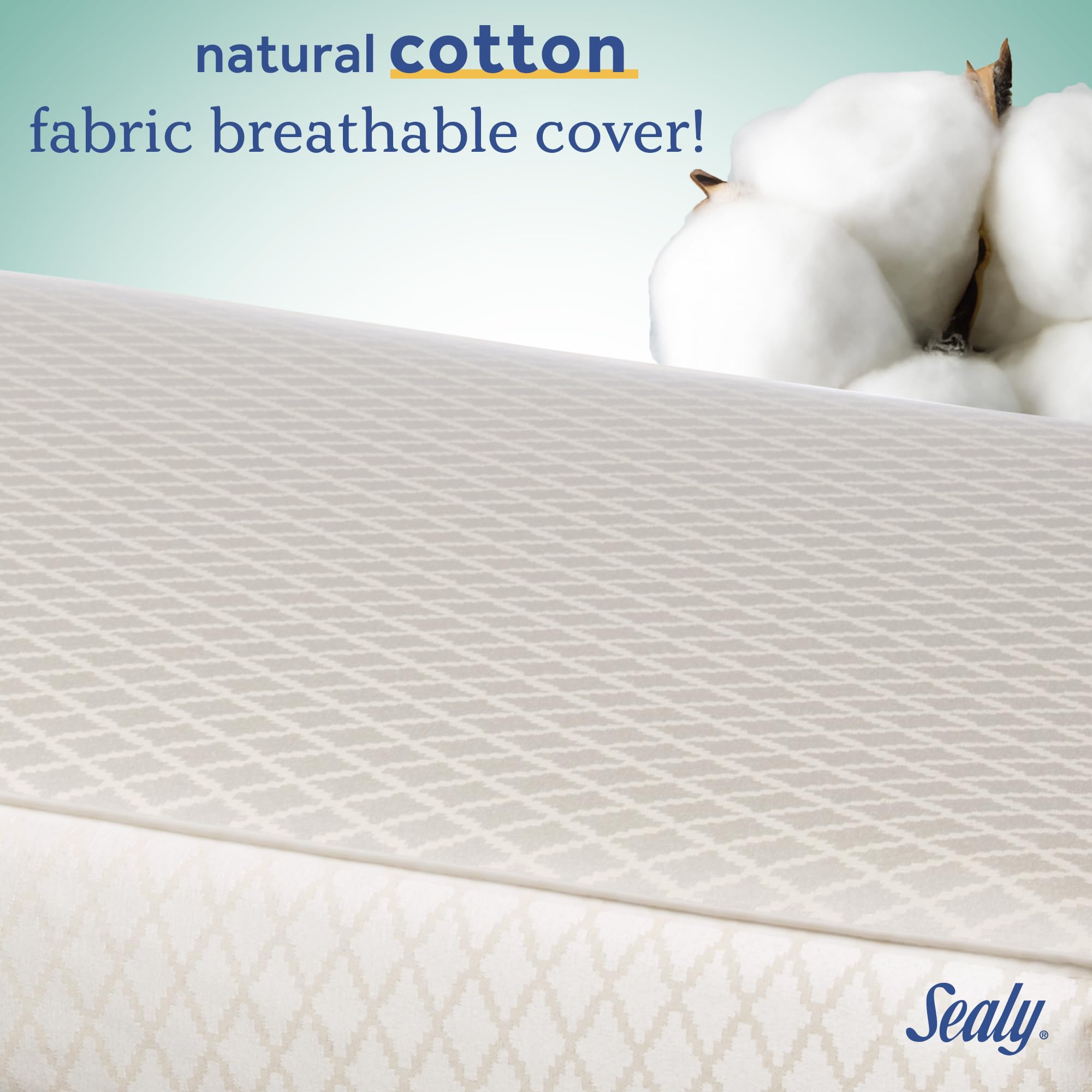 Sealy Baby Posturepedic Grow Breathable 2 Stage Waterproof Crib Mattress plus Toddler Bed Fit, Non Toxic Cotton Cover, GREENGUARD Gold Certified, Safety & Quality Tested, Made in USA, 52"X28" - Image 12