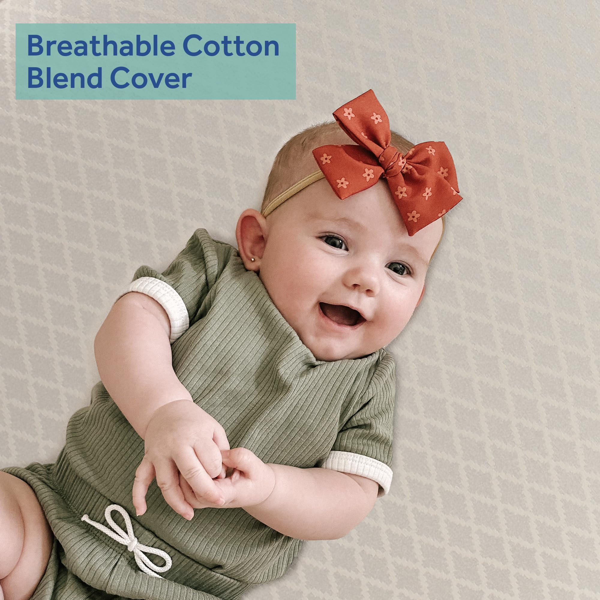 Sealy Baby Posturepedic Grow Breathable 2 Stage Waterproof Crib Mattress plus Toddler Bed Fit, Non Toxic Cotton Cover, GREENGUARD Gold Certified, Safety & Quality Tested, Made in USA, 52"X28" - Image 14