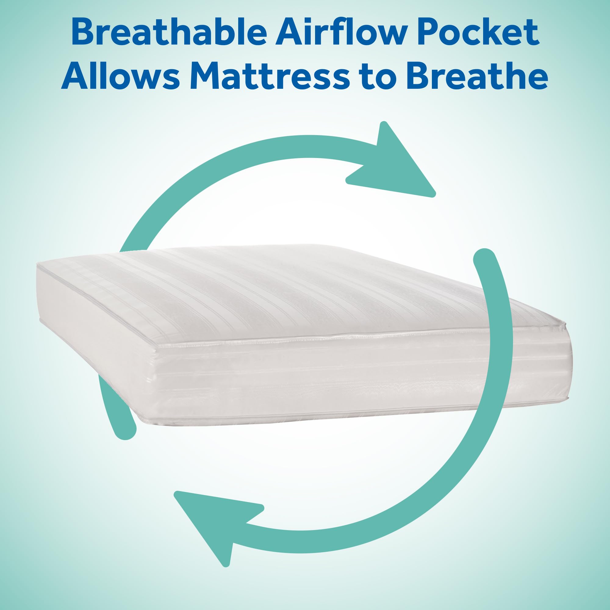 Sealy Baby Soybean 2 Stage Crib Mattress plus Toddler Bed Fit, Premium Hypoallergenic Lightweight Foam, Non Toxic, GREENGUARD Gold Certified, Safety & Quality Tested, Made in USA, 52X28" - Image 6