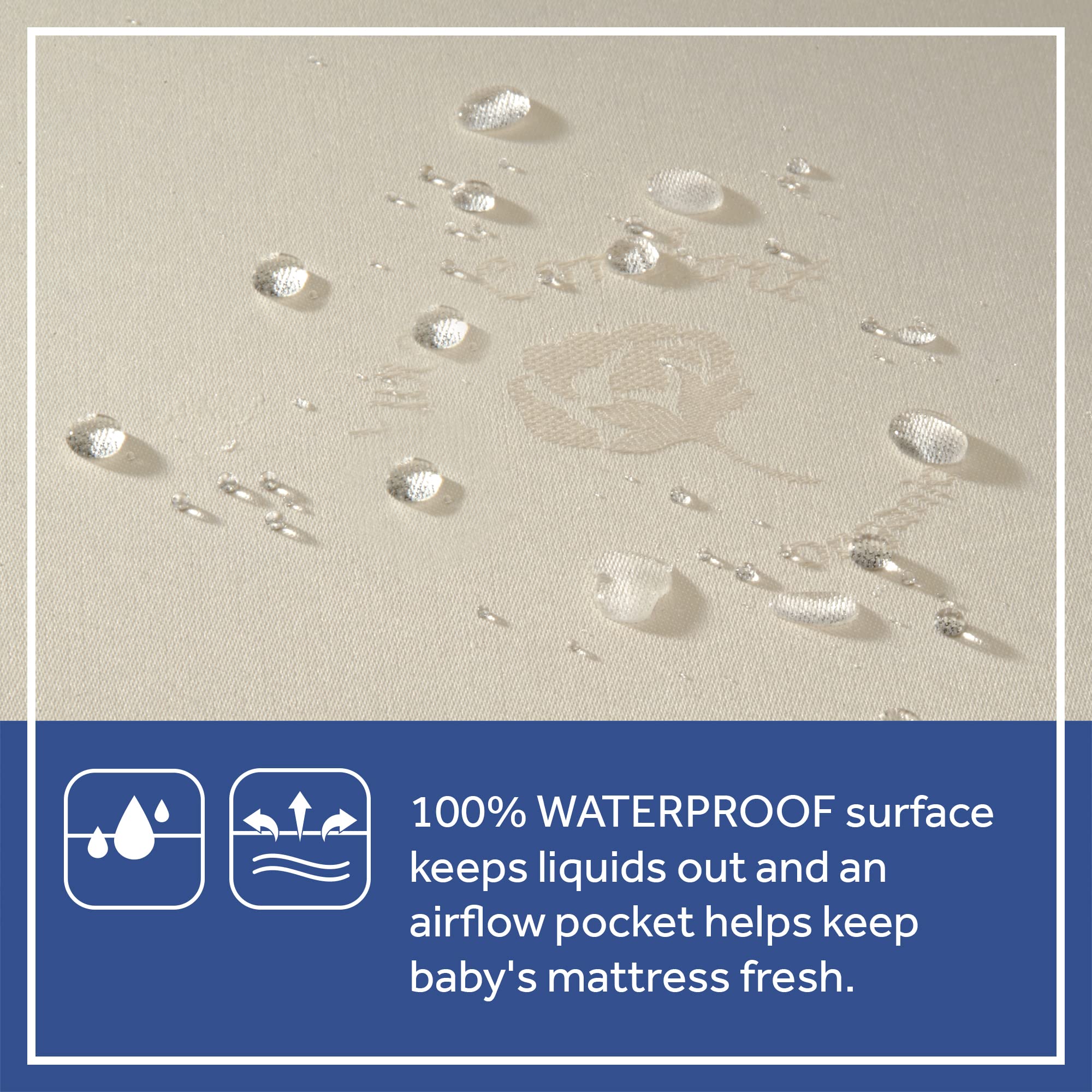 Sealy Baby Soybean Serenity Breathable 2 Stage Waterproof Crib Mattress plus Toddler Bed Fit, Organic Cotton, Soy Enhanced Foam, GREENGUARD Gold Certified, Safety & Quality Tested, Made in USA, 52X28" - Image 3