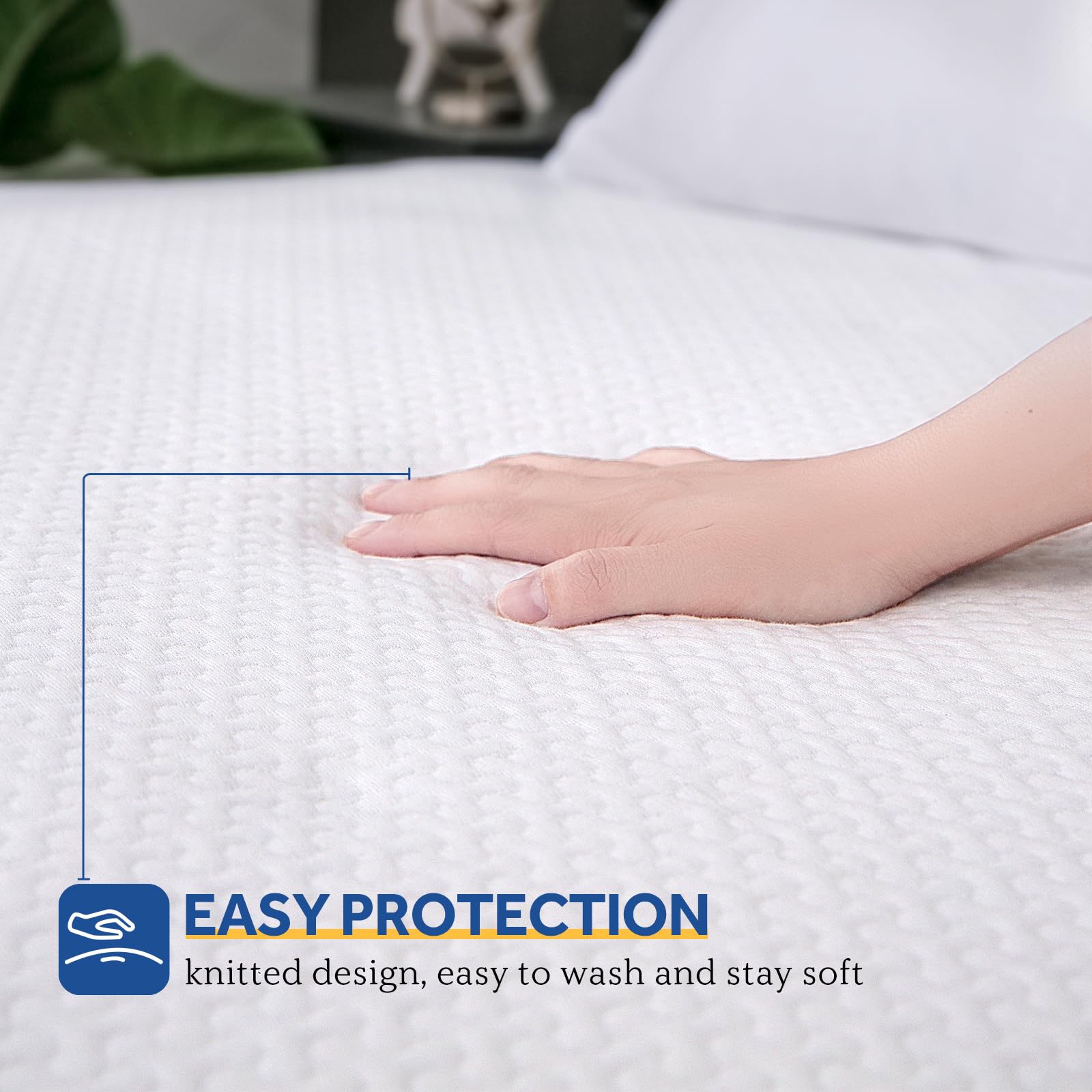 Sealy Heated Mattress Pad King Size, Zone Heating Electric Bed Warmer with Deep Pocket, 10 Heat Setting Dual Controller & 1-12 Hours Auto Shut Off, Knitted Breathable Heated Mattress Cover, White - Image 6