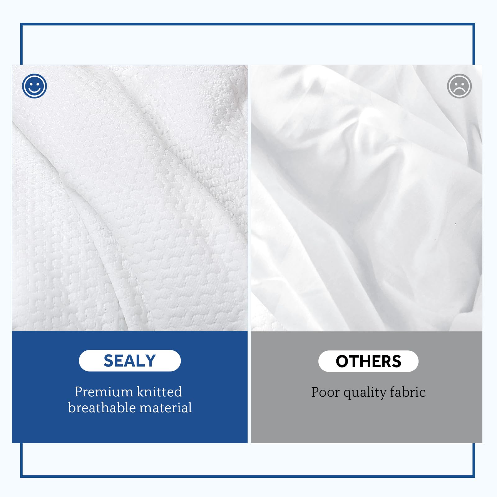 Sealy Heated Mattress Pad King Size, Zone Heating Electric Bed Warmer with Deep Pocket, 10 Heat Setting Dual Controller & 1-12 Hours Auto Shut Off, Knitted Breathable Heated Mattress Cover, White - Image 7