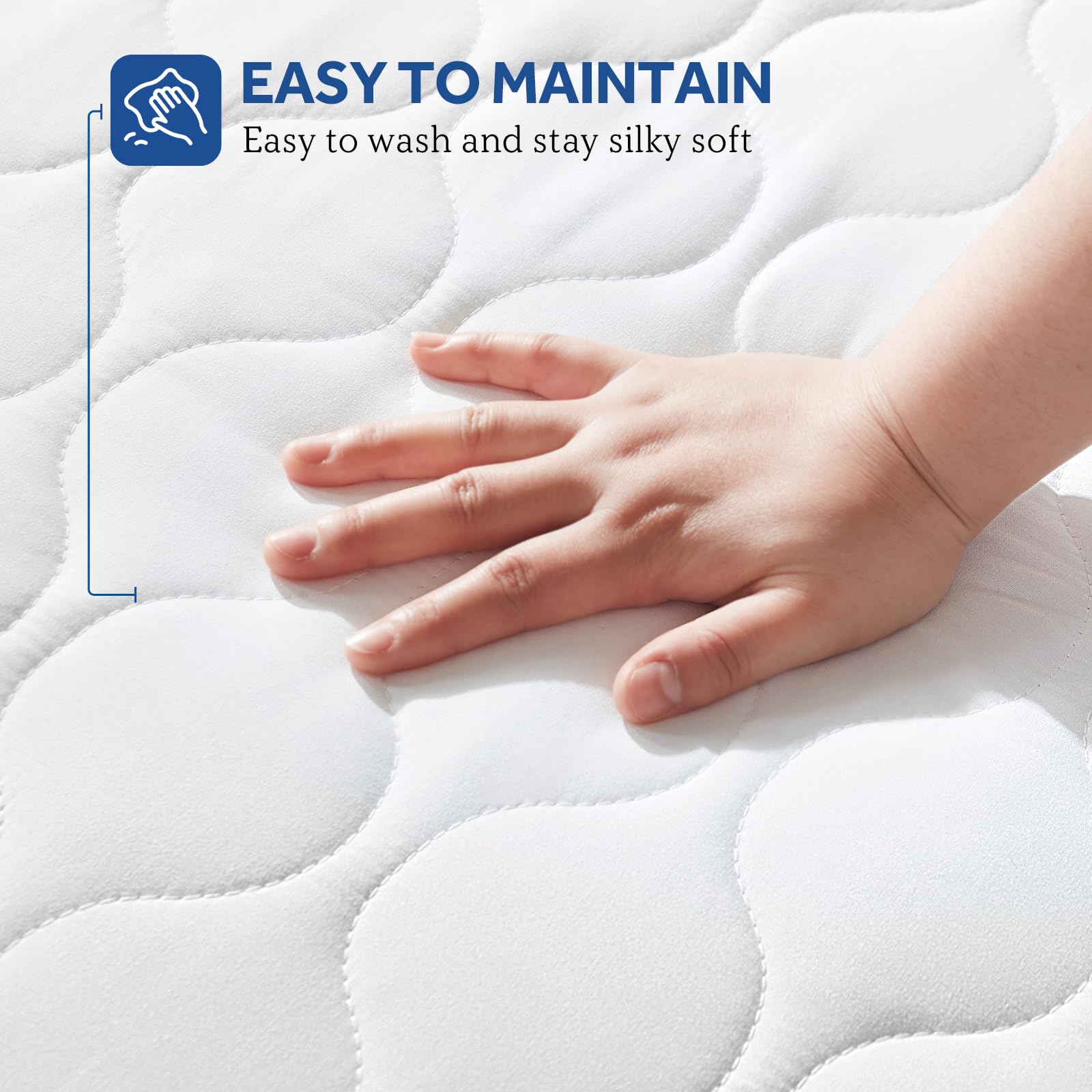 Sealy Heated Mattress Pad Queen Size, Luxury Quilted Electric Bed Warmer with Dual Controller 10 Heat Settings & Auto Off 1-12 Hours | Fit Up to 17" Deep Pocket | ETL Certified | Machine Washable - Image 7