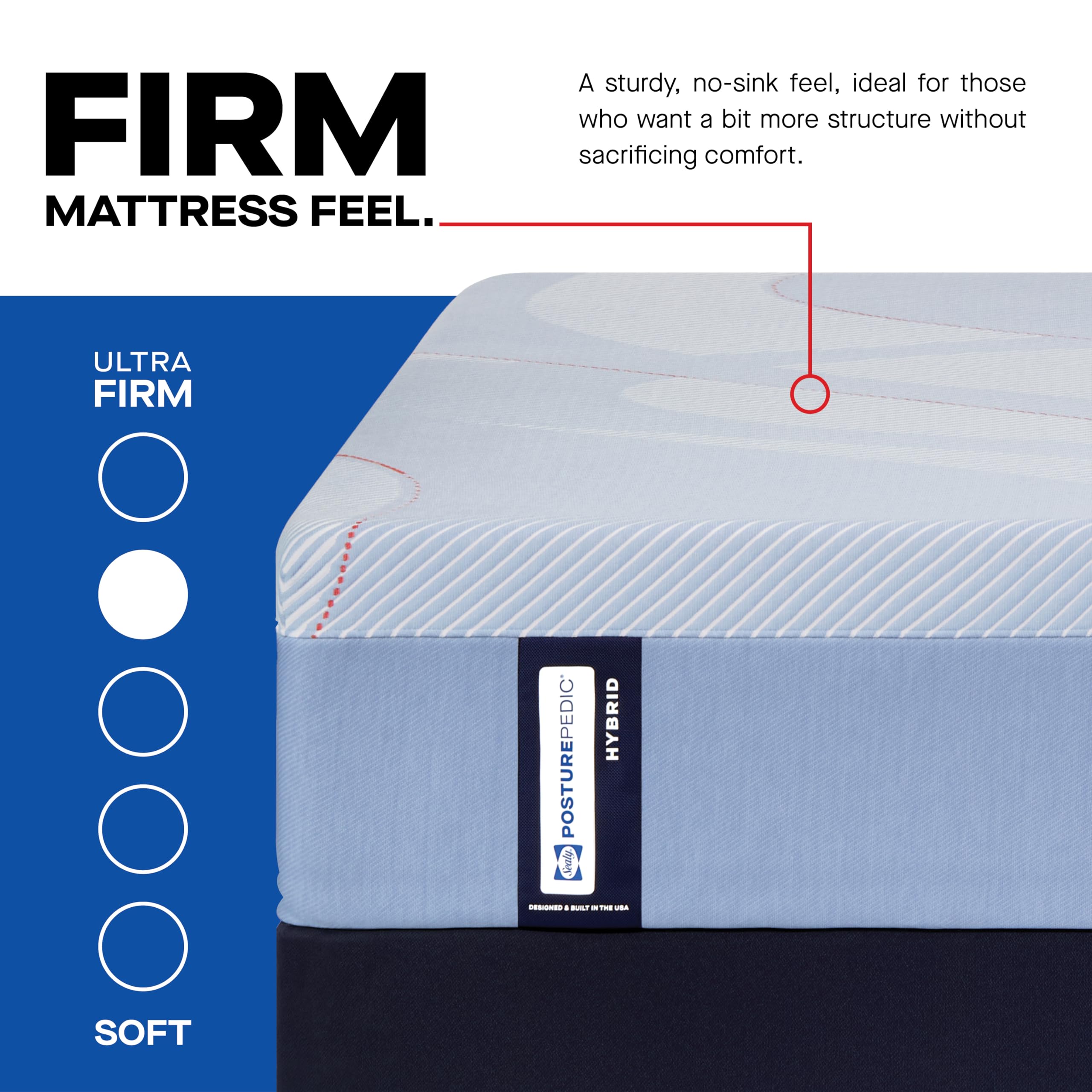 Sealy Posturepedic® Fayette 12" Firm Tight Top Hybrid Mattress - Queen - Image 4