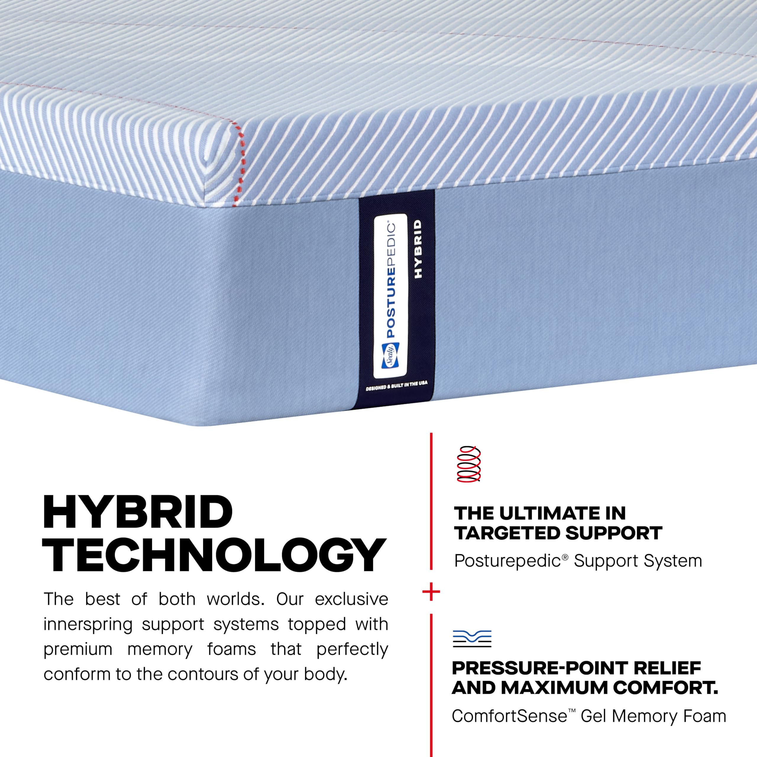 Sealy Posturepedic® Fayette 12" Firm Tight Top Hybrid Mattress - Queen - Image 9