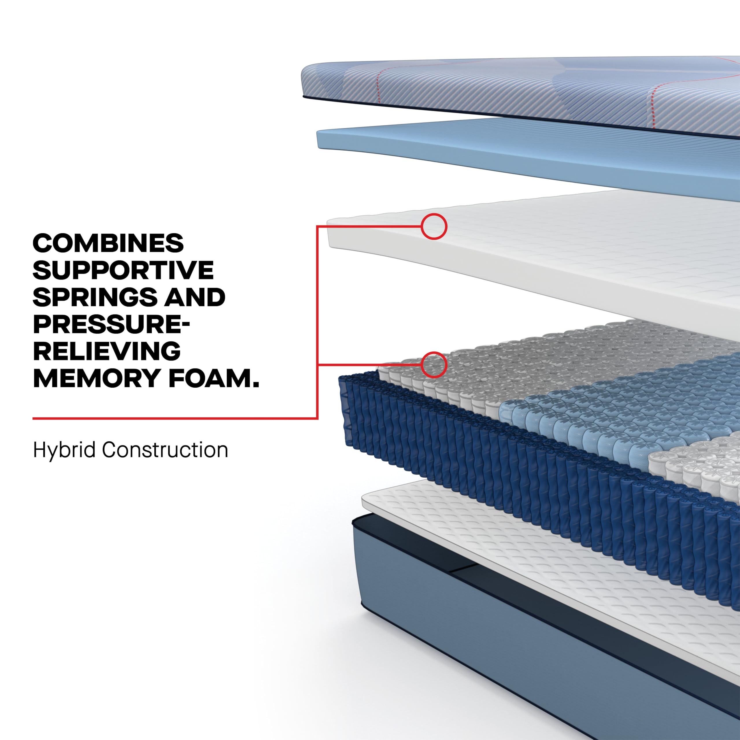 Sealy Posturepedic® Plus Glenshaw 13" Medium Tight Top Hybrid Mattress - Queen - Image 13