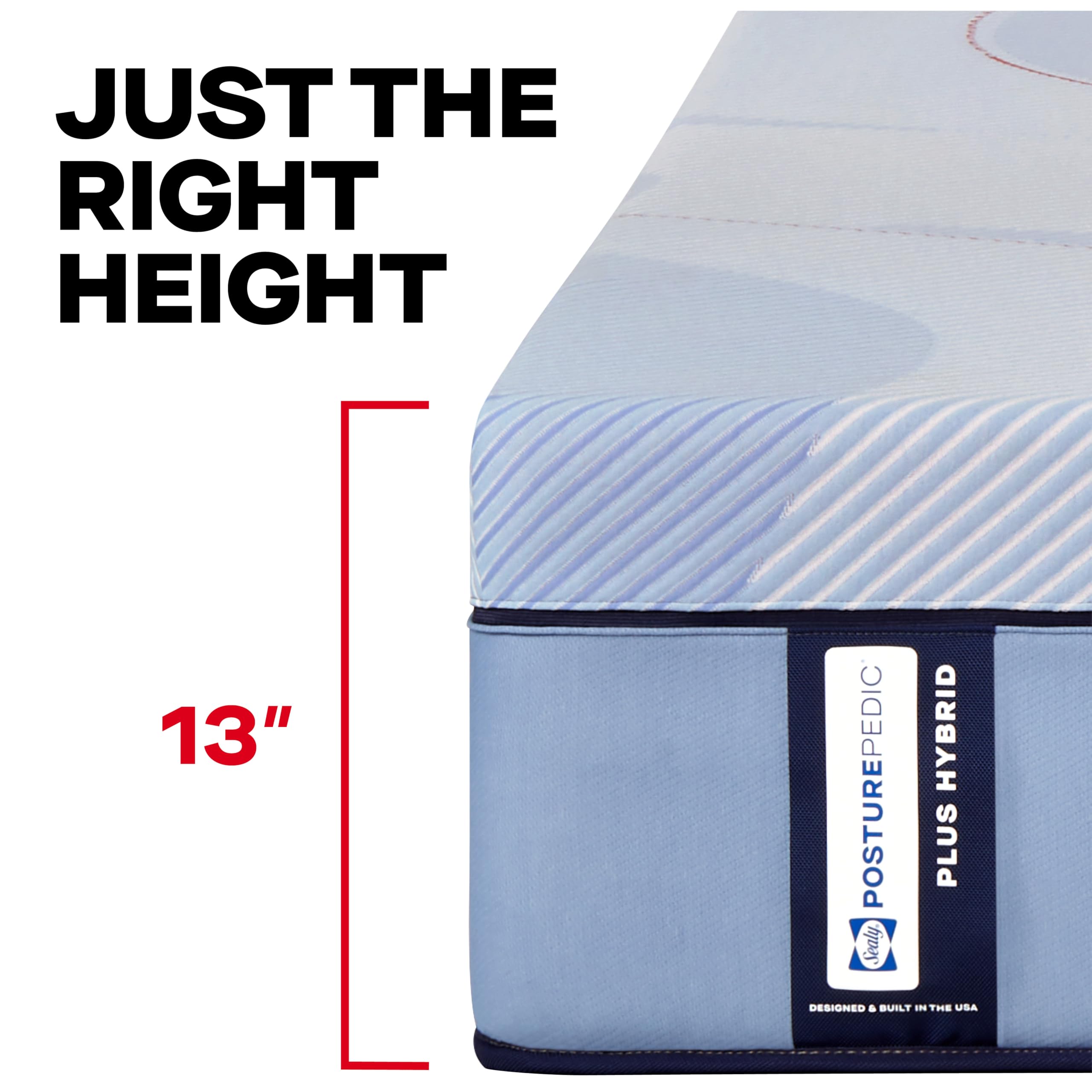 Sealy Posturepedic® Plus Glenshaw 13" Medium Tight Top Hybrid Mattress - Queen - Image 15