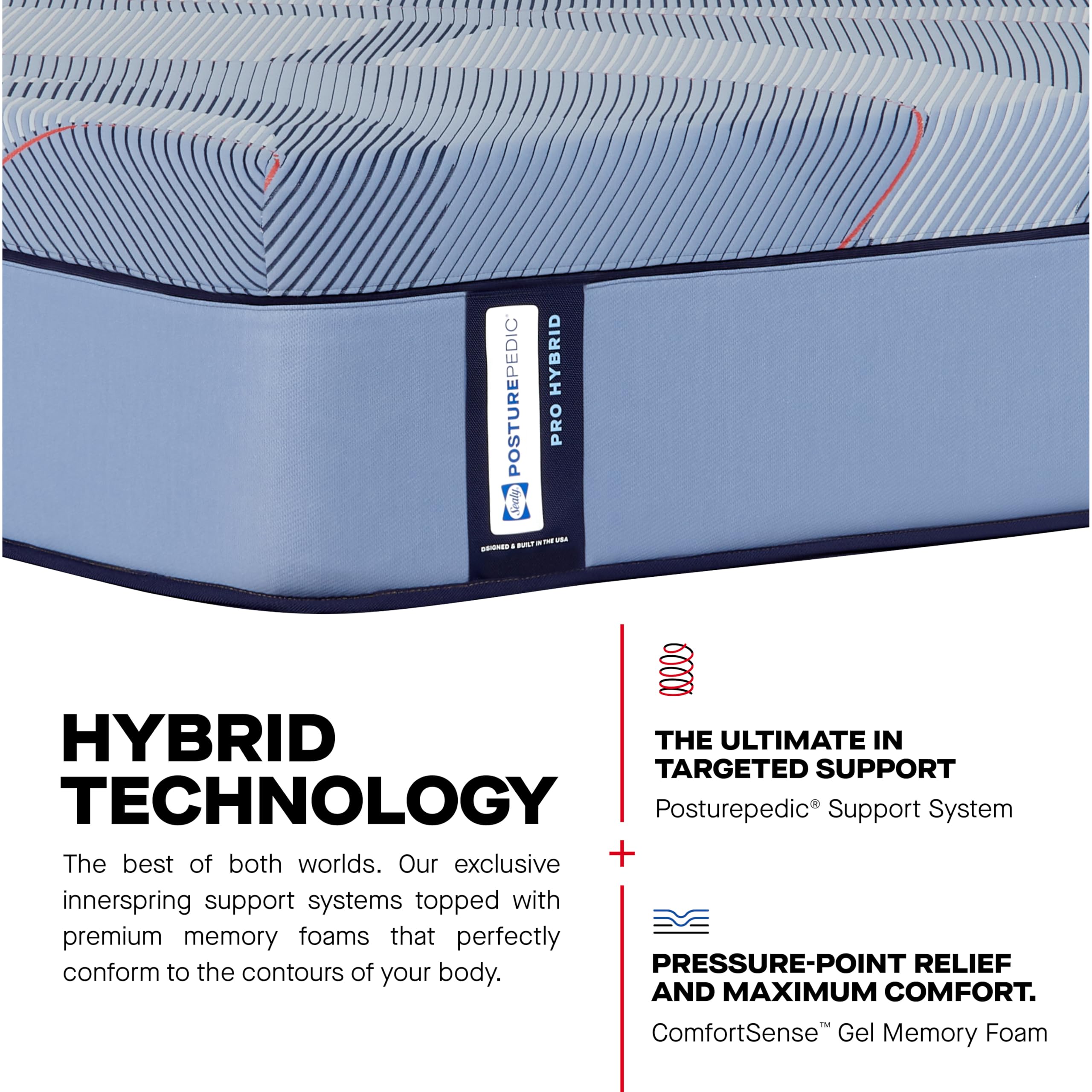 Sealy Posturepedic® Pro Haverford 13" Firm Tight Top Hybrid Mattress - Queen - Image 11