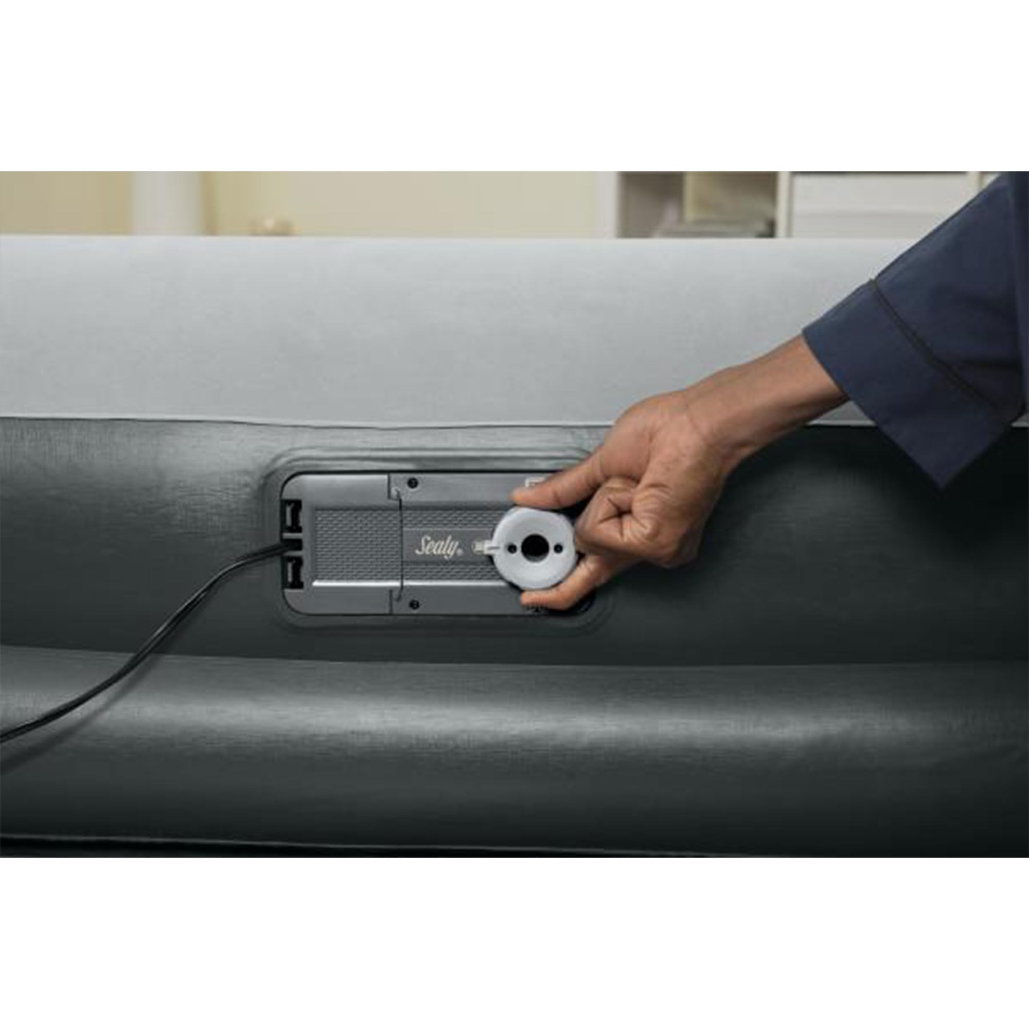 Sealy Tritech 16” Inflatable Air Mattress Bed with Built-in Pump, Storage Bag, and Repair Patch for Indoor and Outdoor Use, Queen - Image 3