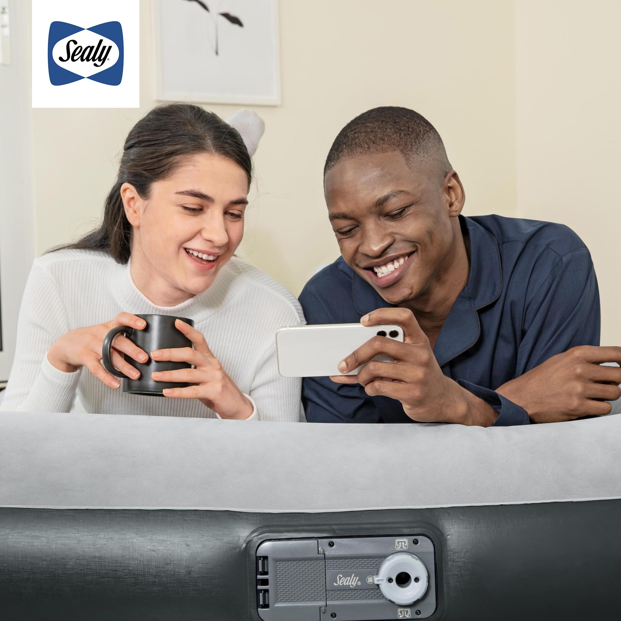 Sealy Tritech 16” Inflatable Air Mattress Bed with Built-in Pump, Storage Bag, and Repair Patch for Indoor and Outdoor Use, Queen - Image 8