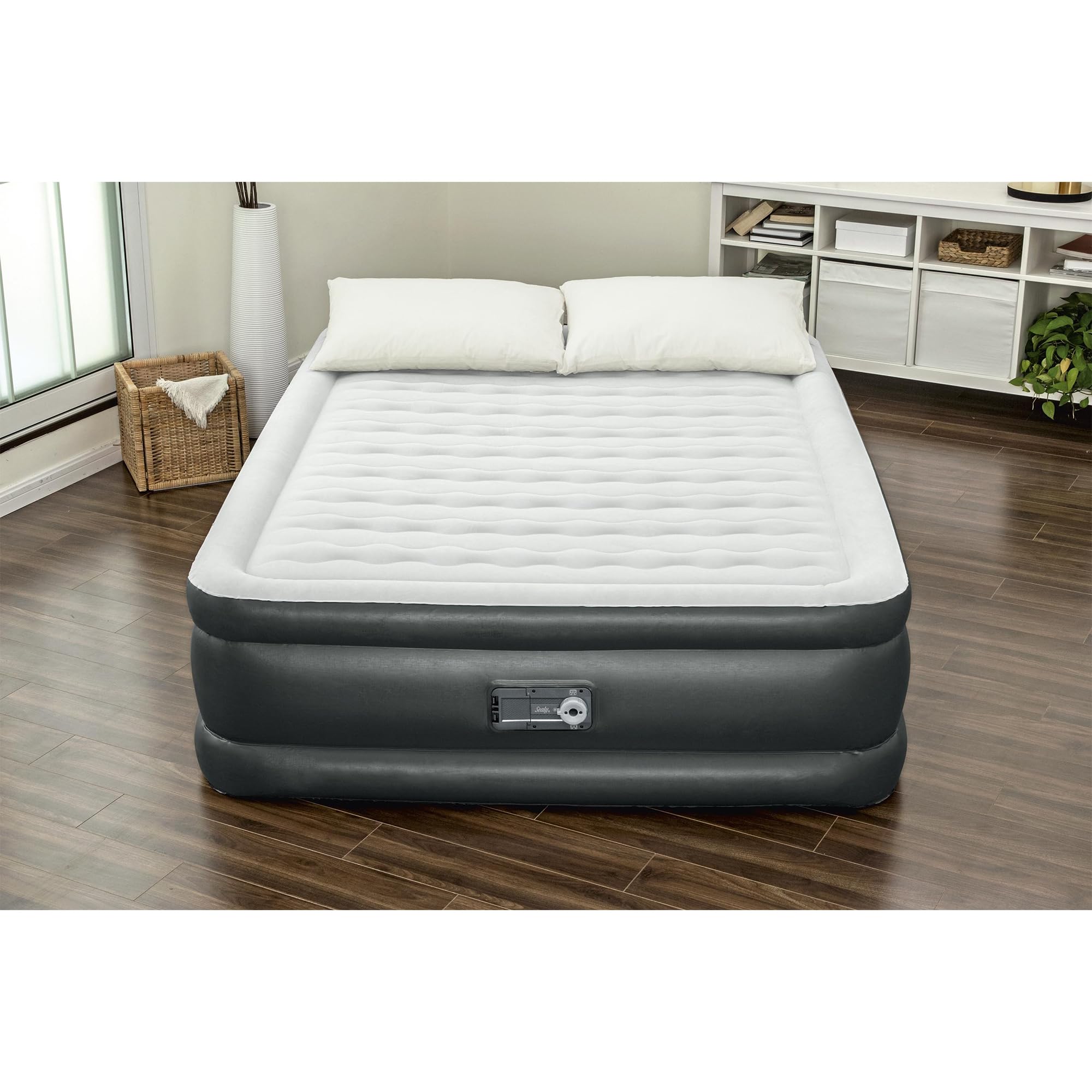 Sealy Tritech 18" Inflatable Air Mattress Bed with Built-in Pump, Storage Bag, and Repair Patch, for Indoor and Outdoor Use, Queen - Image 4