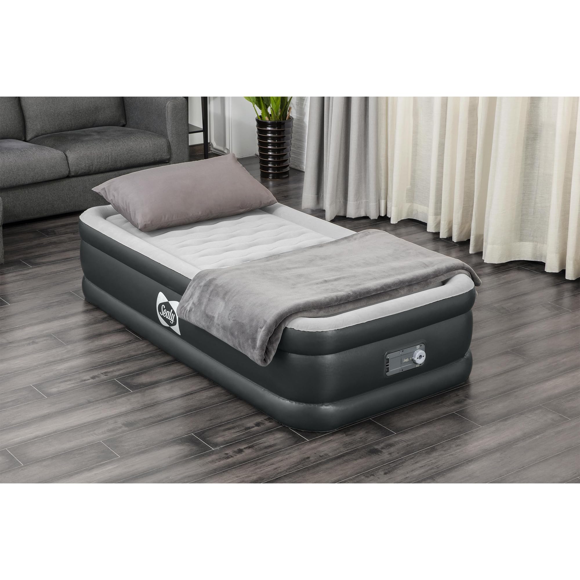 Sealy Tritech Twin Sized 18" Air Mattress Bed 2 Person w/Built-in AC Pump & Bag - Image 7