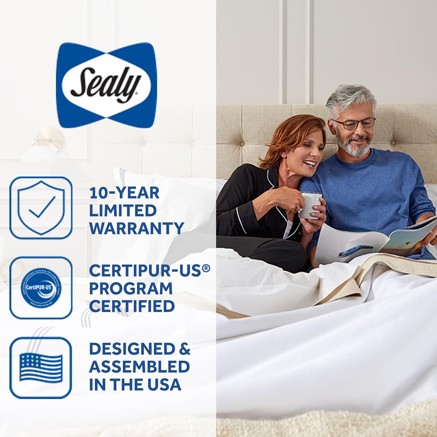 Sealy Warner 14" Soft Pillowtop Innerspring Mattress - Queen - Image 8
