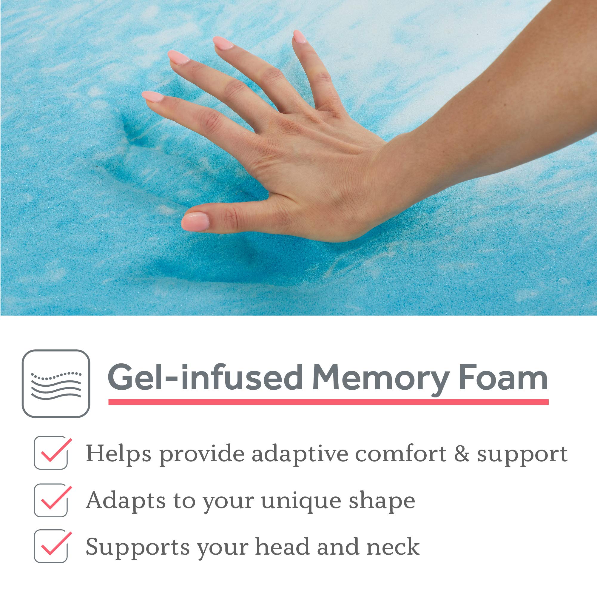 SealyChill 1.5" Memory Foam Mattress Topper, Queen - Image 3