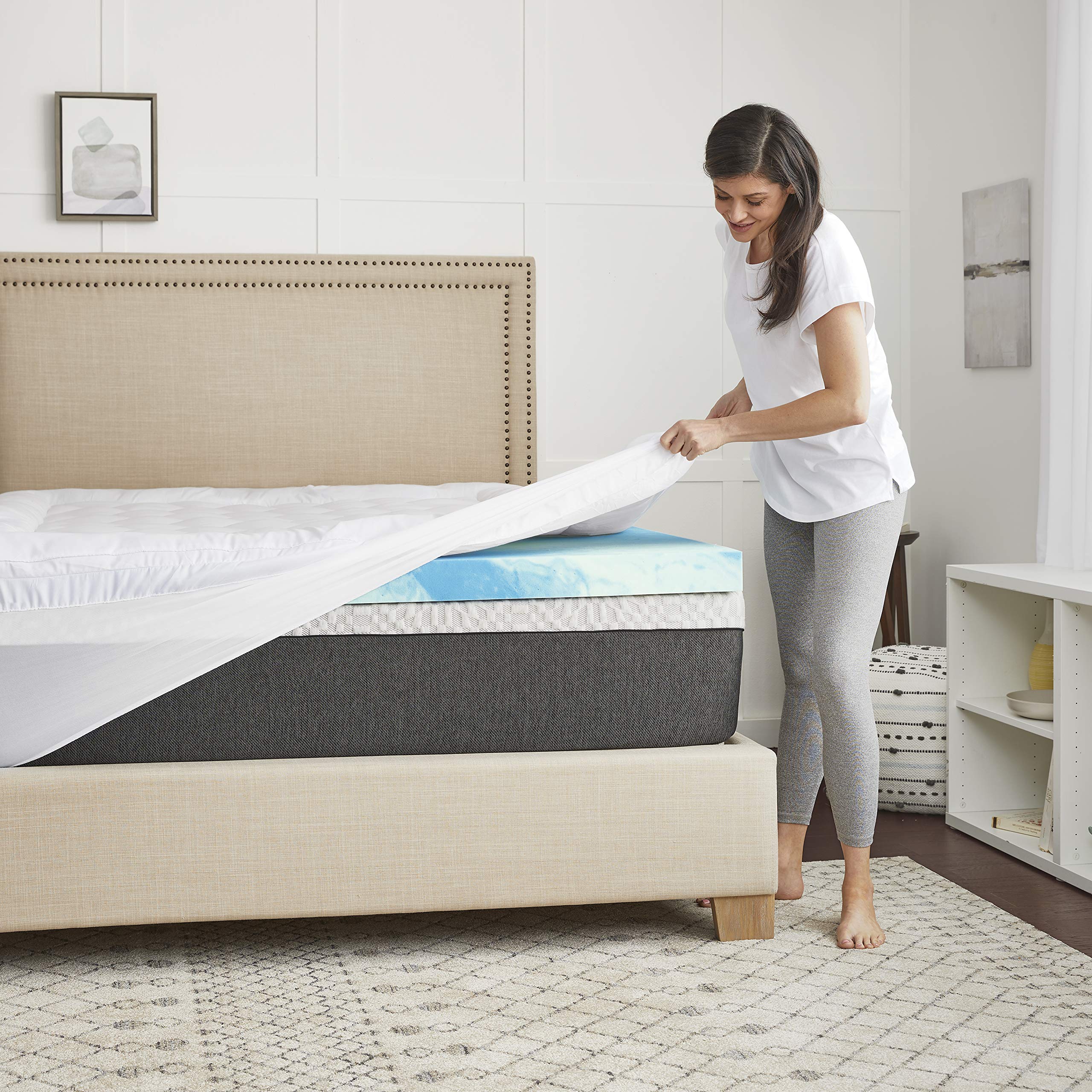 SealyChill 4" Memory Foam Mattress Topper, Queen - Image 5